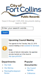 Mobile Screenshot of citydocs.fcgov.com